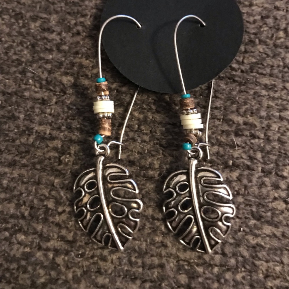 Silver Leaf Earrings
